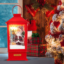 61 Inch Christmas Musical Street Lamp Post with Detachable Snow Globe Lantern-Red by LJGDeals