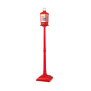 61 Inch Christmas Musical Street Lamp Post with Detachable Snow Globe Lantern-Red by LJGDeals