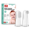 dearlomum Finger Toothbrush for Teething Training, Silicone Oral Cleaner for Newborns and Toddlers, 2PCS by TinyTreasures Baby Boutique