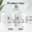 RZHV Just Breathe 11 Oz Novelty Mug, Funny Dandelion Coffee Mug for Floral Lover, Calming Gifts for Yoga Lover, Meditation Mental Health Gifts for Women