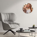 Generic Custom Clocks for Walls Personalized Wall Photo Customized Round Clock for Birthday Wedding Present Family Friends Gifts, 12x12Inch by TinyTreasures Baby Boutique