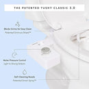TUSHY Classic 3.0 Bidet Seat Attachment - A Non-Electric Self Cleaning Water Sprayer with Adjustable Water Pressure Nozzle, Angle Control & Easy Home Installation (Biscuit/Platinum) by CozyNest Decor