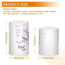 Flickering Flameless Candles, Butterflies Purple LED Candles with Remote Timer, Set of 2 Battery Operated Candle for Valentine Wedding Birthday by GreenHaven Gardens