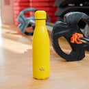 Insulated Water Bottles,17 oz Double Wall Stainless Steel Vacumm Metal Flask for Sports Travel,Yellow by CozyNest Decor