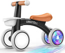 Umatoll Colorful Lighting Baby Balance Bike Toys for 1 Year Old Boys Gifts, Adjustable Seat Baby Walker, One Year Old Boy Birthday Gifts, 12-24 Months Toddler First Ride on Toys by TinyTreasures Baby Boutique