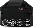 Heavy Duty BBQ Grill Cover for Outdoor Grill, 52 Inch – Waterproof, Weather Resistant, UV & Fade Resistant with Adjustable Straps – Gas Grill Cover for Weber, Genesis, Charbroil, etc. Black by GreenHaven Gardens