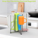 Reusable Bag & Bottle Drying Rack, Baby Bottle Drying Rack, Collapsible Cup Drying Rack for Glass, Mugs -Stainless Steel Countertop Organizer by TinyTreasures Baby Boutique
