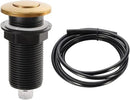 RQYEKDO Garbage Disposal 2.5" Air Switch Kitchen Sink Top Long Stainless Steel Polished Nickel Long for Food and Waste Disposal On/Off Air Button Parts Gold by CozyNest Decor