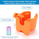 Accmor Stroller Cup Holder with Phone Holder, Bike Cup Holder, Universal Cup Holder for Uppababy Nuna Doona Strollers, 2-in-1 Cup Phone Holder for Stroller, Bike, Wheelchair, Walker, Scooter by TinyTreasures Baby Boutique