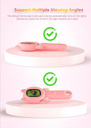 2-in-1 Microscope Camera for Kids, Mini Handheld Microscope Supporting Multiple Viewing Angles, Outdoor Educational Science Adventure Toys, Birthday Gifts for 3-10 Years Old Girls, Pink Cat by TinyTreasures Baby Boutique