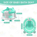 Baby Bath Seat for Babies 6 Months & up, Non-Slip Toddler Bath Seats for Babies Sitting Up, Safe Infant & Newborn Bathtub Chair with 4 Suction Cups & Soft Cushion for Shower,Mint by TinyTreasures Baby Boutique
