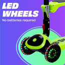 SKIDEE Kick Scooters for Kids Ages 3-5, Adjustable Height Foldable Scooter with Removable Seat, 3 LED Light Wheels, Rear Brake, Wide Standing Board, Suitable Up to 12 Year Old Boys/Girls by TinyTreasures Baby Boutique