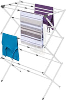 BLACK+DECKER 3 Tier Expandable Collapsing Foldable Laundry Rack for Air Drying Clothing, Space Saving Heavy Duty Lightweight Metal Drying Rack(White) by CozyNest Decor
