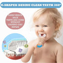 U-Shaped Toothbrush Kids (2 PCS), 360° Oral Teeth Cleaning Design, Toddler with Food Grade Soft Silicone Brush Head, Manual Whole Mouth for Age 2-6 by TinyTreasures Baby Boutique