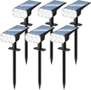 DINGLILIGHTING Solar Lights Outdoor Waterproof: IP65 Led Spot Light Decorations for Garden - 3 Lighting Modes Solar Powered for Yard - Dust to Dawn Uplighting Landscape Pathway Drive Patios 6PC White by GreenHaven Gardens