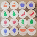 bee smart Wooden Memory Game - Matching Memory Game for Kids 3 and Up, 16Pcs | Educational Toy for Preschool Toddlers Board Games (Fruits) by TinyTreasures Baby Boutique