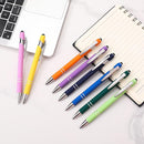Ballpoint Pen with Stylus Tip, Soft Touch Click Pen, 2 in 1 Metal Pens, Medium Point(Black refills - 20 pcs)… by TinyTreasures Baby Boutique
