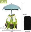 Frog Statue Garden - Resin Happy Couple Frogs on Bench Figurines - Summer Decorations for Patio, Yard, Lawn, Porch - Cute Garden Frog Decor - Ornament Gift by GreenHaven Gardens