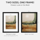 Homeforia 8.5x11 Picture Frame Black Wood, High End Oak 8.5 x 11 Frames with Mat 6 by 8 Print, 8.5by11 Wooden Frame Matted to 6x8 inch Photo, Wall or Tabletop Frame, Tempered Glass, Wall Kit, Set of 1 by CozyNest Decor