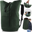 Laundry Bag Backpack, 125L Extra Large Travel Laundry Bags with Shoulder Straps, Adjustable & Extendable Design, Laundry Hamper Bag with 3 Pockets for Laundromat, College, Travel by TinyTreasures Baby Boutique