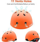 Kids Bike Helmet,Toddler Skateboard Helmets for Ages 2-3-5-8-14 Years Boys Girls，Adjustable Multi-Sport Bicycle Skateboarding Football Roller Skating Scooter Rollerblade Balance Bike Helmet by TinyTreasures Baby Boutique