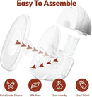 NCVI Hands Free Breast Pump 8131, Wearable Breastfeeding Pump with 4 Modes & 9 Levels, Portable Rechargeable Milk Pump with LED Display, Low Noise & Discreet, 19/21/24 mm Flanges, White by TinyTreasures Baby Boutique