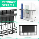 Magnetic Storage Basket Organizer for Fridge & Kitchen, 11lb Capacity Essentials Holder, No Tools Needed, Adjustable & Removable Spice Rack for Plastic Wrap, Foil, & More by CozyNest Decor