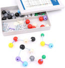 Swpeet 92 Pcs Chemistry Molecular Model Student and Teacher Set, Molecular Model Set for Inorganic & Organic Chemistry - 52 Atoms & 37 Bonds & 3 Orbitals by TinyTreasures Baby Boutique