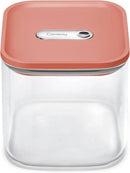 Caraway 2.5qt Glass Airtight Food Storage Container with Lid – Non-Toxic, BPA-Free Kitchen Storage Container – Stackable, Space-Saving Airtight Container for Dry Goods and More - Perracotta by CozyNest Decor