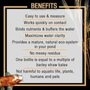 MICROBE-LIFT MLCBSEG4 Concentrated Barley Straw Extract Conditioner for Ponds and Outdoor Water Garden, Safe for Live Koi Fish, Plants, and Decorations, 1 Gallon by GreenHaven Gardens