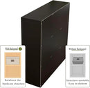 9-Cube Storage Shelf Bookcase - Wooden 3-Tier Free Standing Open Bookshelf for Home and Office, Organizer Cabinet in Black by CozyNest Decor