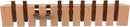 Wall Mounted Piano Key Hanger | Flip Style Hook | Entrance Wall Art Hook, Made of Oak Wood (3 Times Painted, 4 Times Polished) (Walnut-Beech, 10Hooks) by CozyNest Decor