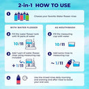 Concentrated Water flosser Rinse & mouthwash | Add to Oral irrigator | Mint Flavor | Alcohol and Fluoride Free. Made in USA | Pack of 2 = 33.8 fl.oz by CozyNest Decor