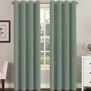 H.VERSAILTEX Room Darkening Curtains for Living Room Light Reducing Thermal Insulated Window Treatment Panels/Drapes Grommet Top 2 Panels Green Bay - 52 x 84 Inches by CozyNest Decor