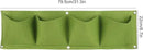 Atyhao Wall Plant Bag,4Pcs 4 Pocket Plant Grow Bag Wall Mounted Reusable Degradable Felt Garden Planter Herbs, Succulents Artificial Pl or Flowers. () by CozyNest Decor