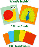 Skillmatics Foam Sticker Art Activity - Animals, Mess-Free Fun for Kids, 800+ 3D Foam Stickers, DIY Felt Craft Kits, Gifts for Boys & Girls Ages 3, 4, 5, 6, 7 by TinyTreasures Baby Boutique