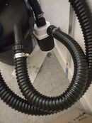 Pond Hose ID 2” × 25ft Black Corrugated Flexible Reinforced PVC Hose Vinyl Tubing for Pond Pump Fountain Garden Waterfall, Non-toxic & Kinkproof, with 2 clamps by GreenHaven Gardens