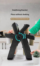 A&K's Rotating Spice Rack Organizer, 18 Glass Jars, 360-Degree Turntable, Black, Comes with Spice Label Stickers, Funnel, and Water Pen. Best for Kitchen Organization, Countertop, Pantry, and Cabinet. by CozyNest Decor