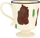 360ml -12.17oz Painted Cute Bear Ceramic Mug - Cute Coffee Cup for Espresso,Cappuccino, Turkish Tea - Gift for Women, Dishwasher Safe by CozyNest Decor