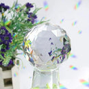 2 Pack Clear Crystal Ball Prism Window Rainbow Maker Window Prisms Suncatcher for Feng Shui, (80mm+60mm) by GreenHaven Gardens