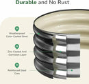 GreatBuddy 2x2x1 ft Round Galvanized Raised Bed, Easy-Assembly Raised Garden Bed with Anti-Cut Gloves & Tools, Rust-Proof Garden Bed for Outdoor, Vegetables, Herbs, Small Trees, Black by GreenHaven Gardens