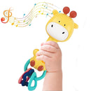 Baby Music Rattle, Teething Toys for Infants 6-12-18 Months Toddlers, Light-Up & Chew Sensory Toys for Baby Boy Girl Gifts (Giraffe) by TinyTreasures Baby Boutique