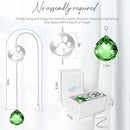 Dog Memorial Gifts, Unique Loss of Pet Sympathy Idea, Green Crystal Ball Rainbow Suncatcher with Paw Print for Cat or Dog Remembrance and Bereavement by GreenHaven Gardens