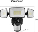 Onforu 75W LED Motion Sensor Outdoor Lights, Dusk to Dawn Flood Light Outdoor Motion Sensor, Hardwired Security Lights Floodlights Outside 7500LM 6500K Daylight IP65 Waterproof (Black) by GreenHaven Gardens