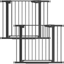 Cumbor 2 Pack 29.7-40.6" Baby Gate for Stairs, Mom's Choice Awards Winner-Dog Gate for Doorways, Pressure Mounted Self Closing Pet Gates for Dogs Indoor, Safety Child Gate with Easy Walk Thru Door by TinyTreasures Baby Boutique