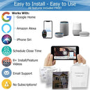 Smart Garage Door Opener - Universal WiFi Remote Controller Compatible with Alexa, Google Home, iPhone, Siri, Android, Door Left Open Alert, Door Security Systems, Updated Model by GreenHaven Gardens