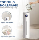 Large Humidifiers for Bedroom, 9L/2.5Gal Ultrasonic Cool Mist, Easy Clean with 350ML/H Large Mist Speed, Quiet Tower, Suitable for Kids Room Plant Yoga (White) by TinyTreasures Baby Boutique