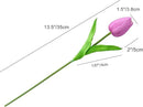 Mandy's Artificial Tulips 20 Stems Lavender PU Faux Flowers for Wedding Home Decor 13.5 Inch by CozyNest Decor