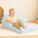 MONKISS Cute Toddler First Chair, Kids' Armchairs, Mini Couch for Baby, Blue Bear, 1~2.5 Years Old by CozyNest Decor