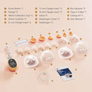 Upgraded Wearable Hands Free Breast Pump: D6 Portable Low Noise Breastfeeding Pumps with 3 Modes & 9 Levels & Memory Function | Leak-Proof Double-Seal Design | Strong Suction 15/17/21/25mm Flange by TinyTreasures Baby Boutique